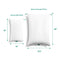 Mini Pillow Size Comparison to Marlow Pillow